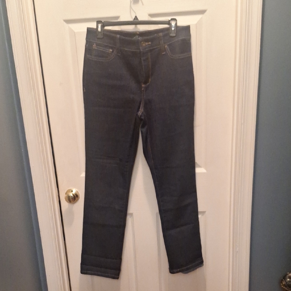 St. John's Bay Women's Straight Leg Jeans - Dark Blue
